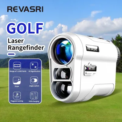 REVASRI Golf Laser Rangefinder 600M Rechargeable BatterySlope and Flag Pole Lock Vibration for Golfing