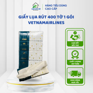 Khăn Giấy Rút Lụa Cao Cấp 400 tờ-4 lớp-1 bịch 5 gói