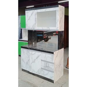 (FREE ONGKIR) Lemari Dapur / Rak Piring / Lemari Sayur / Lemari Piring / Rak Sayur 3 Pintu HPL 1