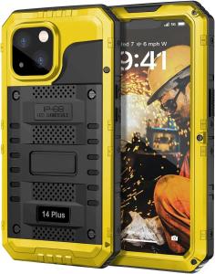 For iPhone 16 15 14 13 12 11 Pro Max XS XR 8 7 6 Plus IP68 Waterproof Rugged Metal Armor Case Shockproof Cover Screen Protector