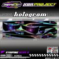 REVO X STIKER STRIPING PREMIUM LIS VARIASI REVO X STIKER MOTOR HONDA RACING W.17 TRANSPARAN COD. 