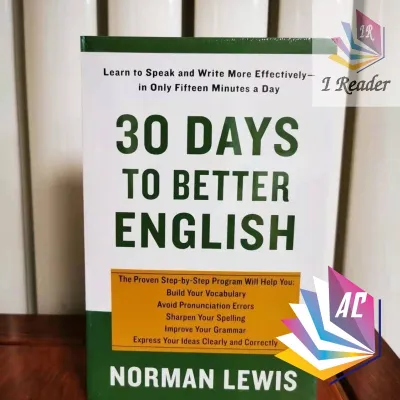 30 Days To Better English - Learning - English Book - Selfhelp - Motivation - Improve Adult Learning Book