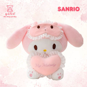 gấᴜ bông Kuromi ôm tim Melody Ôm tim kèm bịt mắt búp bê nhồi bông quà tặng Valentine bạn gái cute K2T3