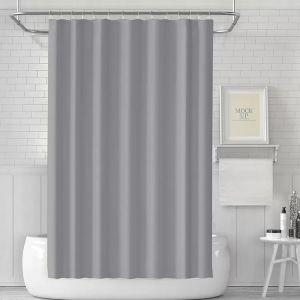 Elegant Shower Curtain High Quality Water Repellent  Curtain  Bathroom Fabric Set Grey/black/white Shower Curtain Waterproof Shower Partition High Quality Bathroom Curtain with Hook 180*180cm