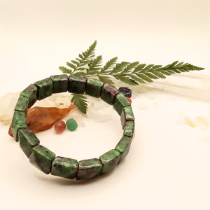 Ruby Zoisite Power Energy Bracelet I 红绿宝石手串 - 绿幽灵能量