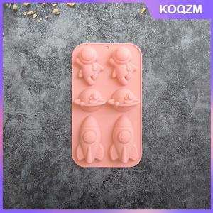N2HAO 6 Company Astronaut Rocket 760 Silicone Mold Baking Cake Mold Pudding Bread Baking Pan Soap Mold