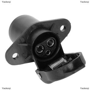 [COD] Yaokeqi 3 Pin Trailer Socket Connectors Round 3 Pole Plug-in Trailer Tractor Plug for Electrical Caravan Truck 12V