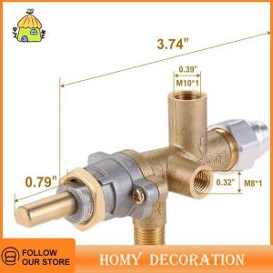 🎄【Special price】🎄Shao ฮีตเตอร์แก๊สโพรเพนสำหรับลานภายในห้องและที่ทำความร้อนลานกลางแจ้งเปลี่ยนการควบคุมหลักวาล์วนิรภัยทองเหลืองพร้อมพอร์ตนำร่อง