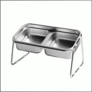 Cat Bowl 304 Stainless Steel No Black Chin Dog Bowl Can Hold Grain and Water Snacks Inner Bowl Separation