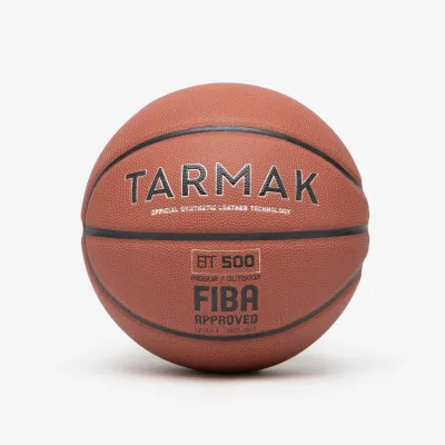 Decathlon Size 6 FIBA Basketball BT500 Touch - Orange