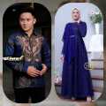HARGA SEPASANG/COUPLE. GAMIS BROKAT MUSLIMAH. COUPLE PASANGAN SUAMI ISTRI. COUPLE KELUARGA LEBARAN. 