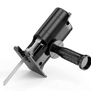 JE.ID adaptor mesin bor jadi gergaji  mesin adaptor reciprocating jigsaw x-tools gergaji mesin adapter termasuk tiga mata gergaji dan jig saw mesin bor yangan gergaji konektor converter drill