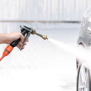 12V High Pressure Car Wash Sprayer Household Watering Garden Forest Multifunction Car Wash Water Gun With Foam Generator Nozzle Water Pump Auto Garden Sprayer
