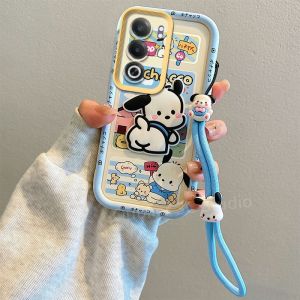Casing VIVO Y19s Y200 V40 Lite 4G 5G Phone Case New Design Cute Cartoon 3D Doll Kuromi Doraemon SpongeBob Silicone Soft Cover with Lanyard 2024