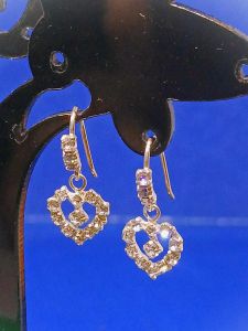Warranty An Ori.Pure Silver 925 Female/Ladies Earring_Crystal(Jamin Perak 925 Tulen Subang Kristel utk Gadis/Wanita)保证真品925纯银耳环
