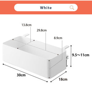 Little Carpenterr Rak Gantung Sisi Meja Desktop Cable Storage Organizer Table Side Storage Desk Hanging Storage Rack Desktop Cable Storage Organizer