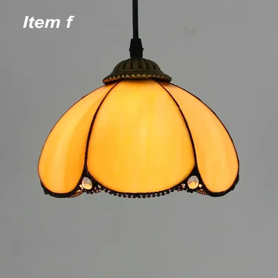 Mediterranean Moroccan Hanging Lights Stained Glass Pendant Lamps AC110V-220V Mosaic LED Pendant Lights for Hallway Aisle Corridor Home Decoration
