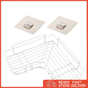 Bathroom Corner Storage Rack Free Punch Kitchen Toilet Sink Seamless Wall-Mounted Triangle Shampoo Rack Rak Dapur Tandas