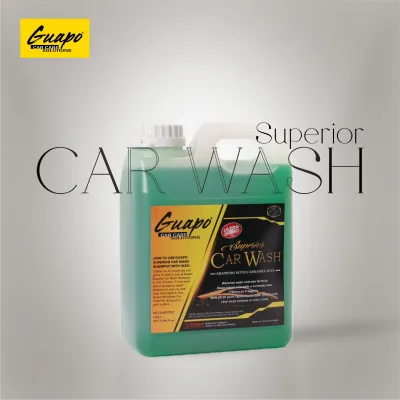 Guapo Superior Car Shampoo with Carnauba Wax / Car Wash Shampoo with Wax / Shampoo with Wax 1 Liter