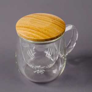 BISA COD / Gelas Cangkir Teh Tea Cup Mug with Infuser Filter / Gelas Cangkir Teh Kaca Kecil Teko / Gelas Kaca Infuser / Gelas Saringan Herbal / Gelas Teh Kaca Infuser / Teko / Cangkir