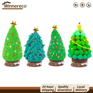 【Free Shipping】 Christmas Tree Making Kit Air Dry Clay Crafts for Kids and Adults Holiday Home Decor