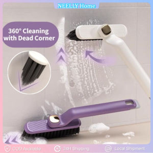 1PC 3in1 Multi Functional Rotating Gap Cleaning Brush For Bathroom Rotating Brush For Cleaning Hair Clip Cleaning Brush