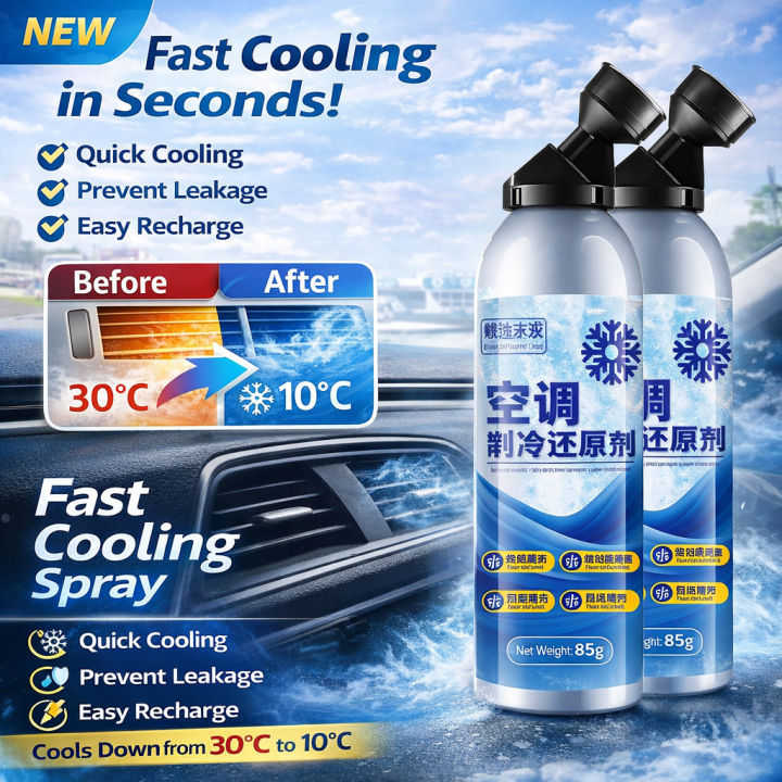 Car AC Refrigerant Quick Freeze Efficiency Cooling Agent Can Automotive ...