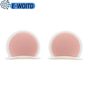 E-WOITD 2Pcs Colorful Motorcycle Helmet Bear Ears Decor Universal Motorbike Bicycle Car Styling Decoration Helmet Stickers Accessories