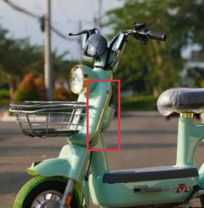 Viền Vàng Mặt Nạ Xe Điện Moka ( 1 bộ )