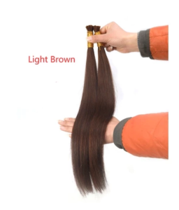 Brazilian Straight Hair Bulk 50g 100% Remy Human Hair Extensions 14-30 Inch Natural Black & Brown