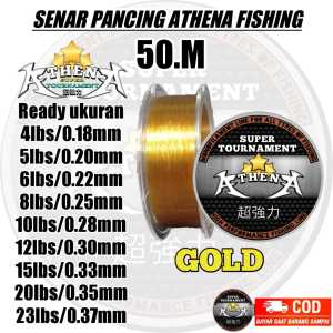 Senar pancing kecil kuat 50 kg 50m senar pancing super kuat senar pancing athena