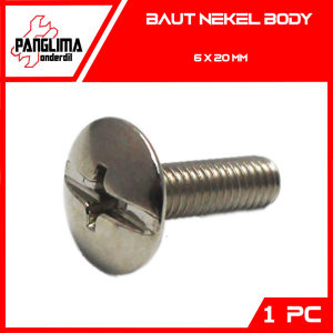 Baut Nekel Body 6x20-M6x20-M 6 x 20-M6 Baud Bodi-Batok Nikel
