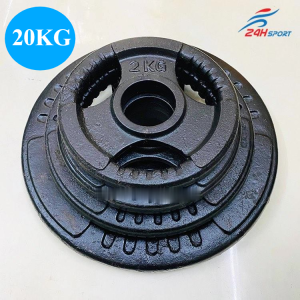 Tạ Miếng Gang Các Loại Từ 1Kg 2Kg 3Kg 5Kg 10Kg 15Kg Đến 20Kg Phi 50 - Đĩa Tạ Gang 12351015 20Kg