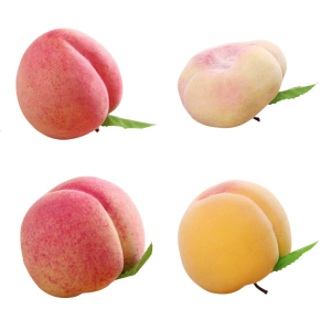2pcs Artificial Peach Realistic Faux Fruits Peaches for Home Kitchen Table Decoration and Photography