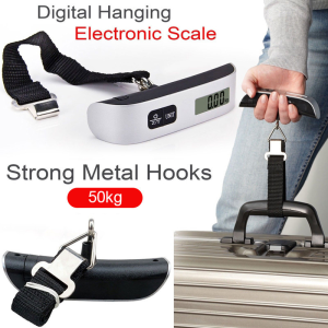 Digital Luggage Scale 50kg X 10g Portable Electronic Scale Weight Balance Suitcase Travel Hanging Steelyard Hook Scale