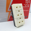 Ổ Cắm Điện 3 Lỗ Gắn Tường Gắn Táp Lô T31 SOPOKA. 