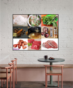 Tranh Laminate Tráng Gương - Tranh Treo Tường Trang Trí Quán Ăn Quán Lẩu BBQ 02