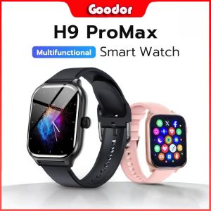 LAXASFIT New Smartwatch H9 Sports Watch 2.01” HD Touch Screen Receive_Dial Calls Game Bluetooth Music HeartRate Blood