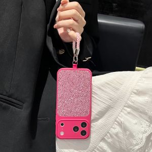 Luxury Glitter Diamond Jewelled Case For iPhone Air 17 16 E 15 14 13 12 11 Pro Max Plus With Finger Lanyard TPU Bumper Cover