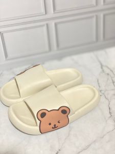 Sandal Selop Karet Wanita Motif Bear Sandal Rumah Slip On Cute Bear Import