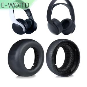 【E-WOITD】 แผ่นรองหูสำหรับชุดหูฟัง PS5ชีพจร3D ชุดหูฟังแผ่นรองหูแผ่นรองหูซ่อมหูฟังสีดำ