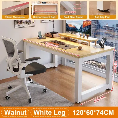 Wooden Computer Desk Widen Home Office Table Gaming Study Desk Working Desk 80/100/120/140cm