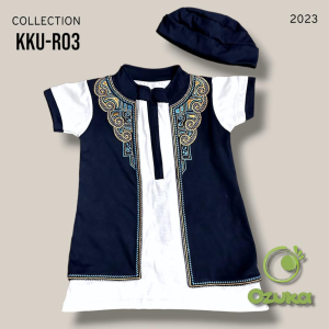 Baju Muslim Koko Bayi Laki Laki Gamis Koko Rompi Bayi Cowok Model Turki Pakistan OZUKA KKU-R03