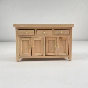 💥【Special price】💥UWO 1ชิ้นตู้ตุ๊กตา1 12ห้องนั่งเล่นบ้านตุ๊กตาเบิร์ชขนาดเล็กตู้เก็บของจำลองอุปกรณ์ DIY