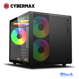 YGT V300 Gaming Computer Case With Tempered Glass Micro ATX/ITX PC Desktop Case