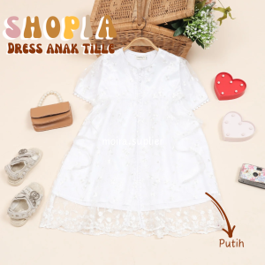 DRESS BRUKAT ANAK TILLE KEKINIAN DRESS BRUKAT ANAK SOPHIA TERCANTIK