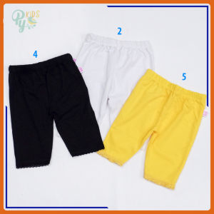Quần legging lửng/ Quần ôm lở cotton 4 chiều hàng đẹp cho bé gái 5-25kg