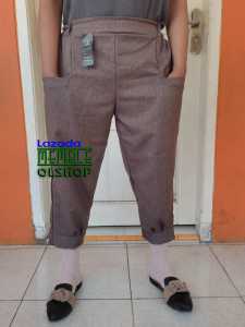 celana wanita gaya korea bahan semiwool tebal
