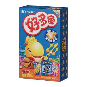 好丽友-好多鱼饼干-蜜香鸡翅味/脆香烧烤味/鲜香海苔味 33克 ORION Fishy Biscuits–Honey Chicken Wing Flavor/Crispy Barbecue Flavor/Savory Seaweed Flavor 33G