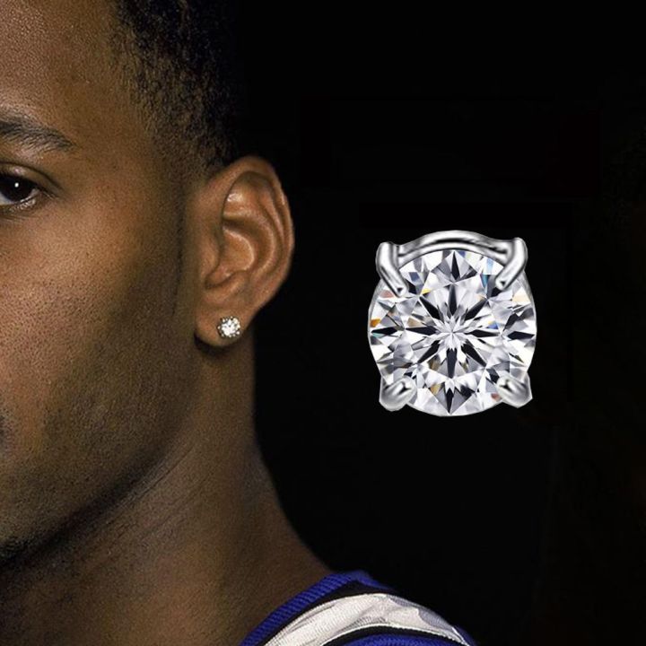 XINSU38 Elegant Small Titanium steel Fake Ear Jewelry Ziron For